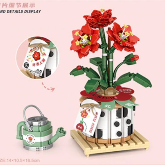 LOZ Building Blocks - Potted Succulent Bonsai Plant 1285 - 703 pcs - Picture 2 of 2